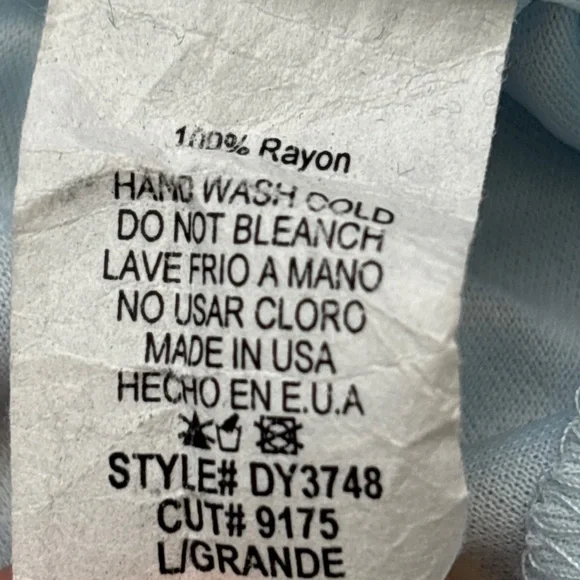 Ces Femme Light Blue Floral Cold Shoulder Mini Dress - Picture 3 of 5